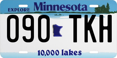 MN license plate 090TKH