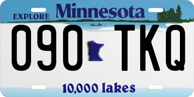 MN license plate 090TKQ