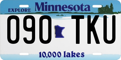 MN license plate 090TKU