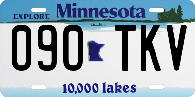 MN license plate 090TKV