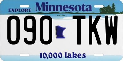 MN license plate 090TKW