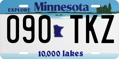 MN license plate 090TKZ