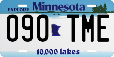 MN license plate 090TME