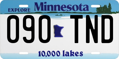 MN license plate 090TND