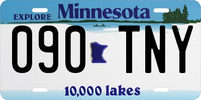 MN license plate 090TNY