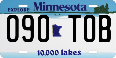 MN license plate 090TOB