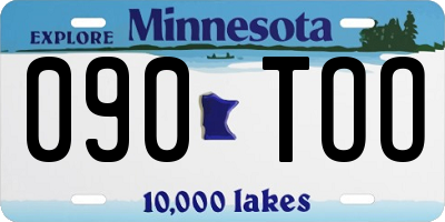 MN license plate 090TOO
