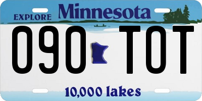 MN license plate 090TOT