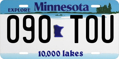 MN license plate 090TOU