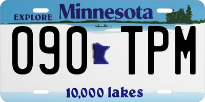 MN license plate 090TPM