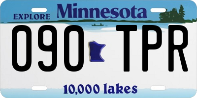 MN license plate 090TPR