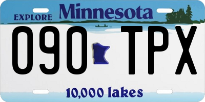 MN license plate 090TPX
