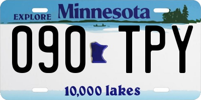 MN license plate 090TPY