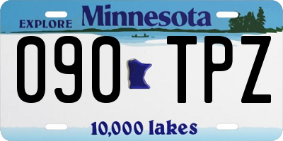 MN license plate 090TPZ