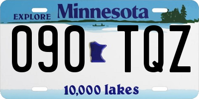MN license plate 090TQZ