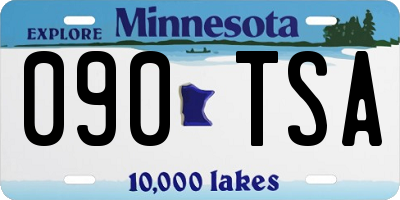 MN license plate 090TSA