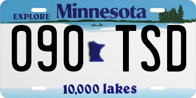 MN license plate 090TSD
