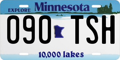 MN license plate 090TSH