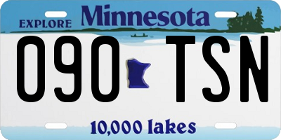 MN license plate 090TSN