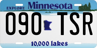 MN license plate 090TSR