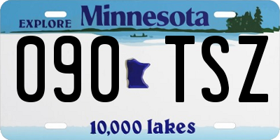 MN license plate 090TSZ