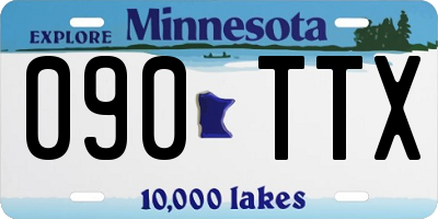MN license plate 090TTX