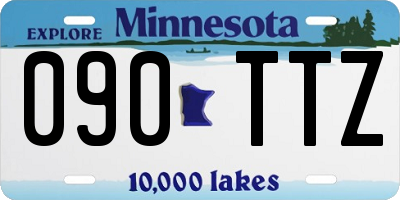 MN license plate 090TTZ