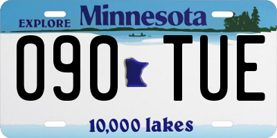 MN license plate 090TUE