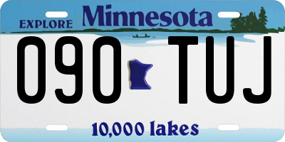MN license plate 090TUJ