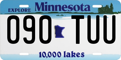 MN license plate 090TUU