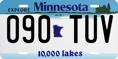 MN license plate 090TUV