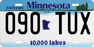 MN license plate 090TUX