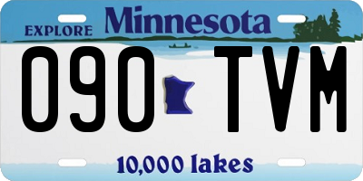 MN license plate 090TVM