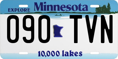 MN license plate 090TVN