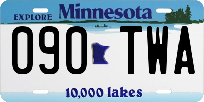 MN license plate 090TWA