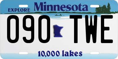 MN license plate 090TWE