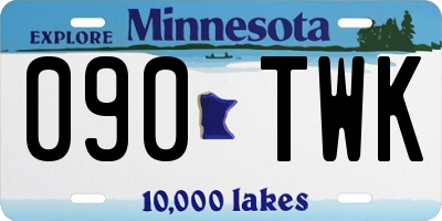 MN license plate 090TWK