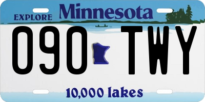 MN license plate 090TWY