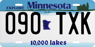 MN license plate 090TXK