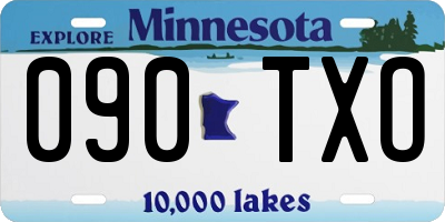 MN license plate 090TXO