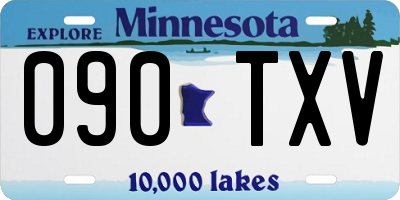 MN license plate 090TXV