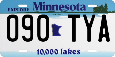 MN license plate 090TYA