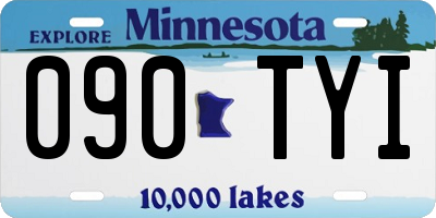 MN license plate 090TYI