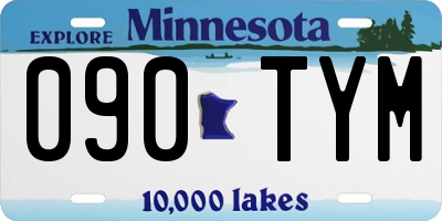 MN license plate 090TYM