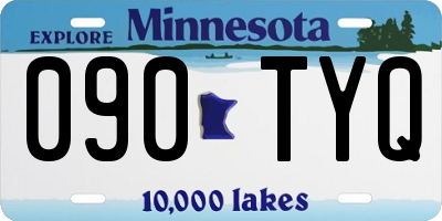 MN license plate 090TYQ