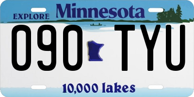 MN license plate 090TYU