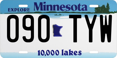 MN license plate 090TYW