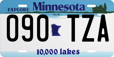 MN license plate 090TZA