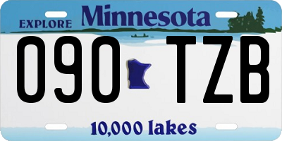 MN license plate 090TZB