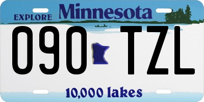 MN license plate 090TZL